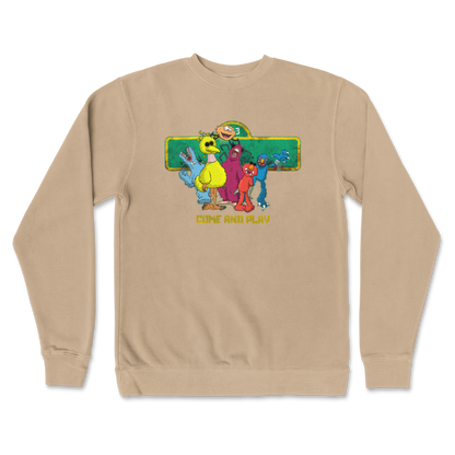 Independent Clothing Co. Crew Neck Cursed Sesame Street in Sandstone