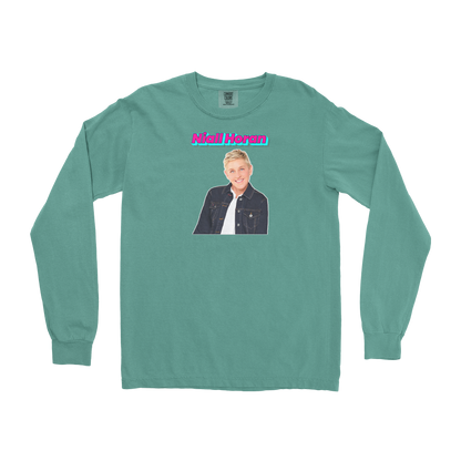 Comfort Colors Long Sleeve Niall Horan in Light-Green