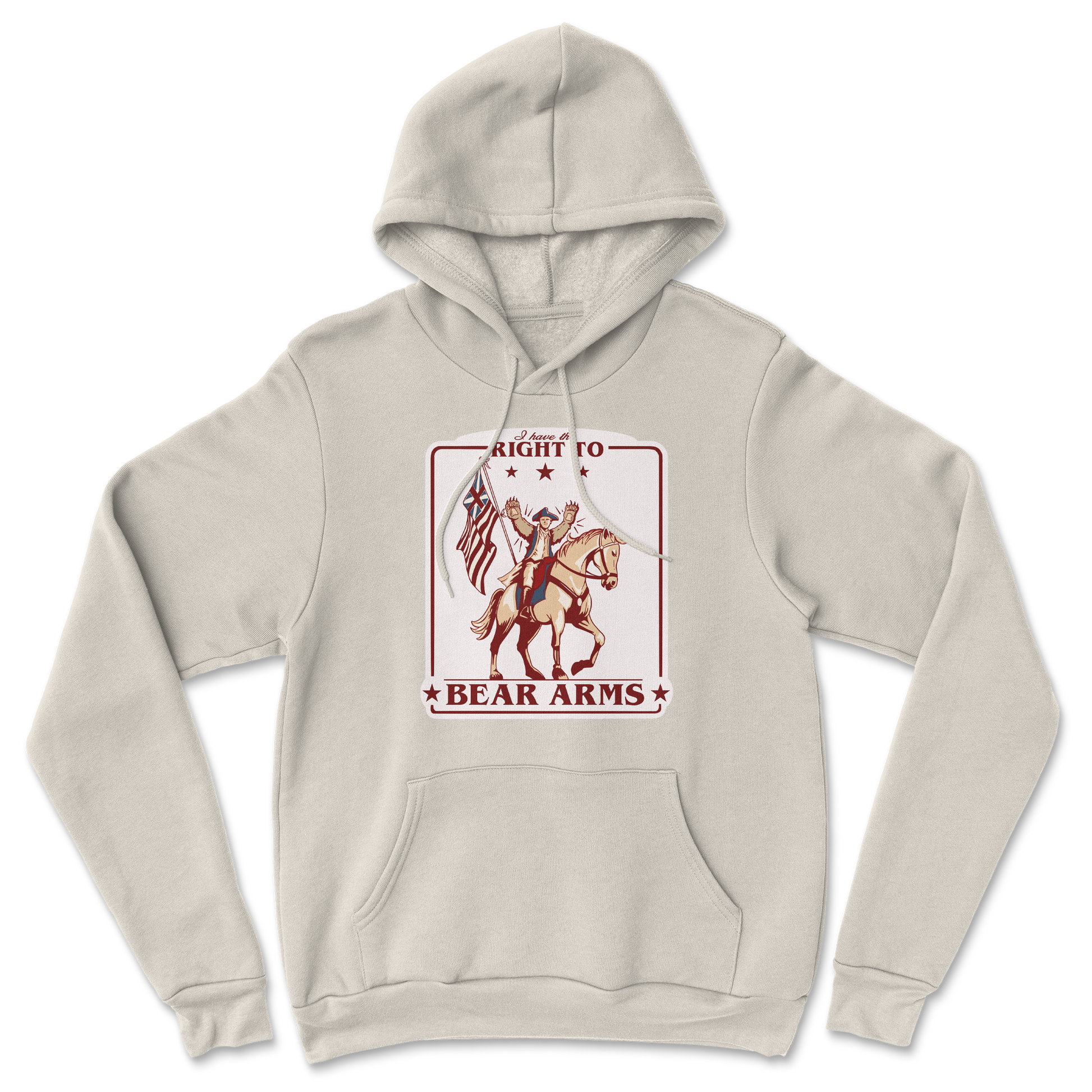 Heavy Blend Hoodie Right to Bear Arms in Sand