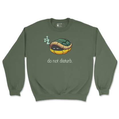 Gildan SoftStyle Crew Neck Sleepin Turtle in Military Green