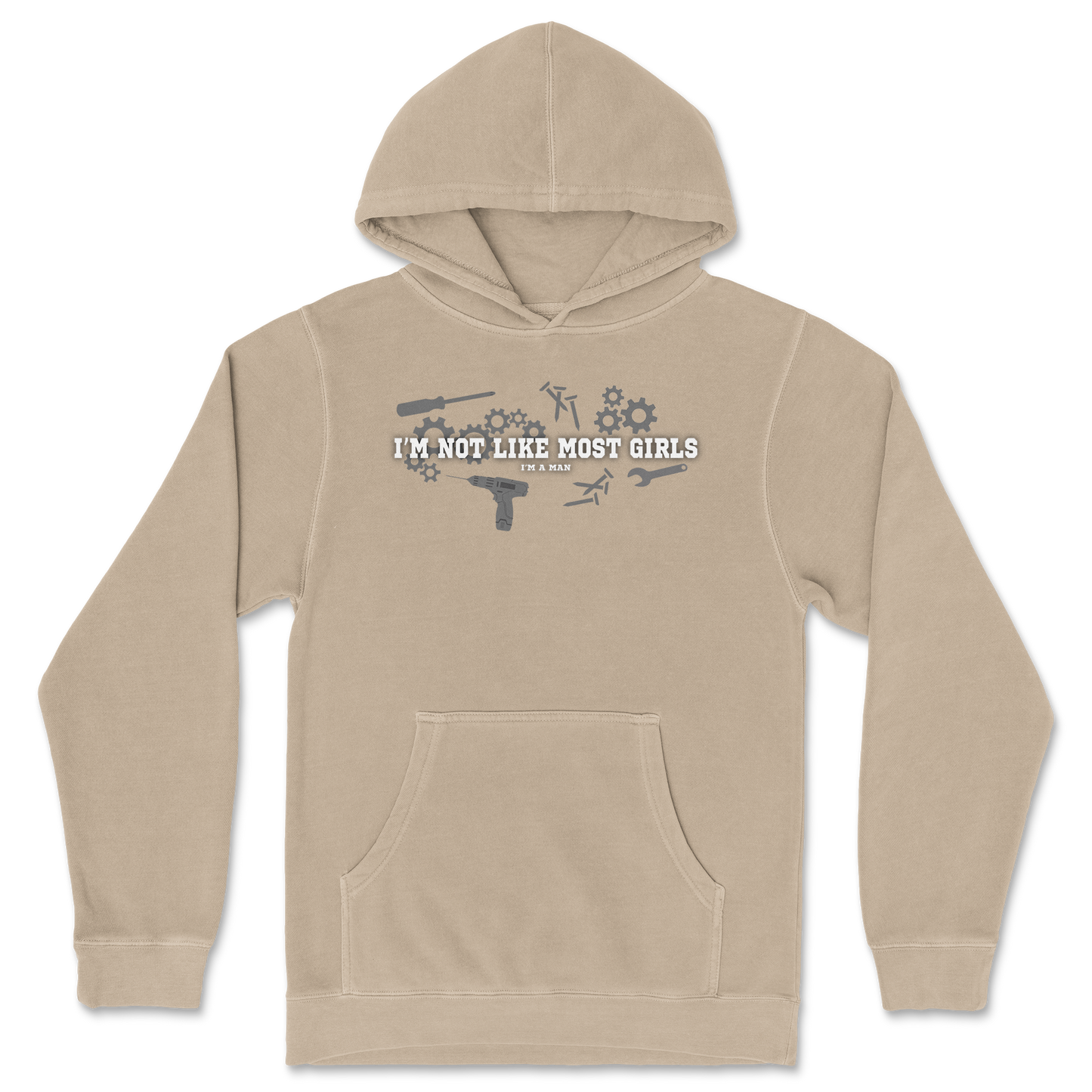 Independent Clothing Co. Hoodie Not Like Most Girls in Sandstone