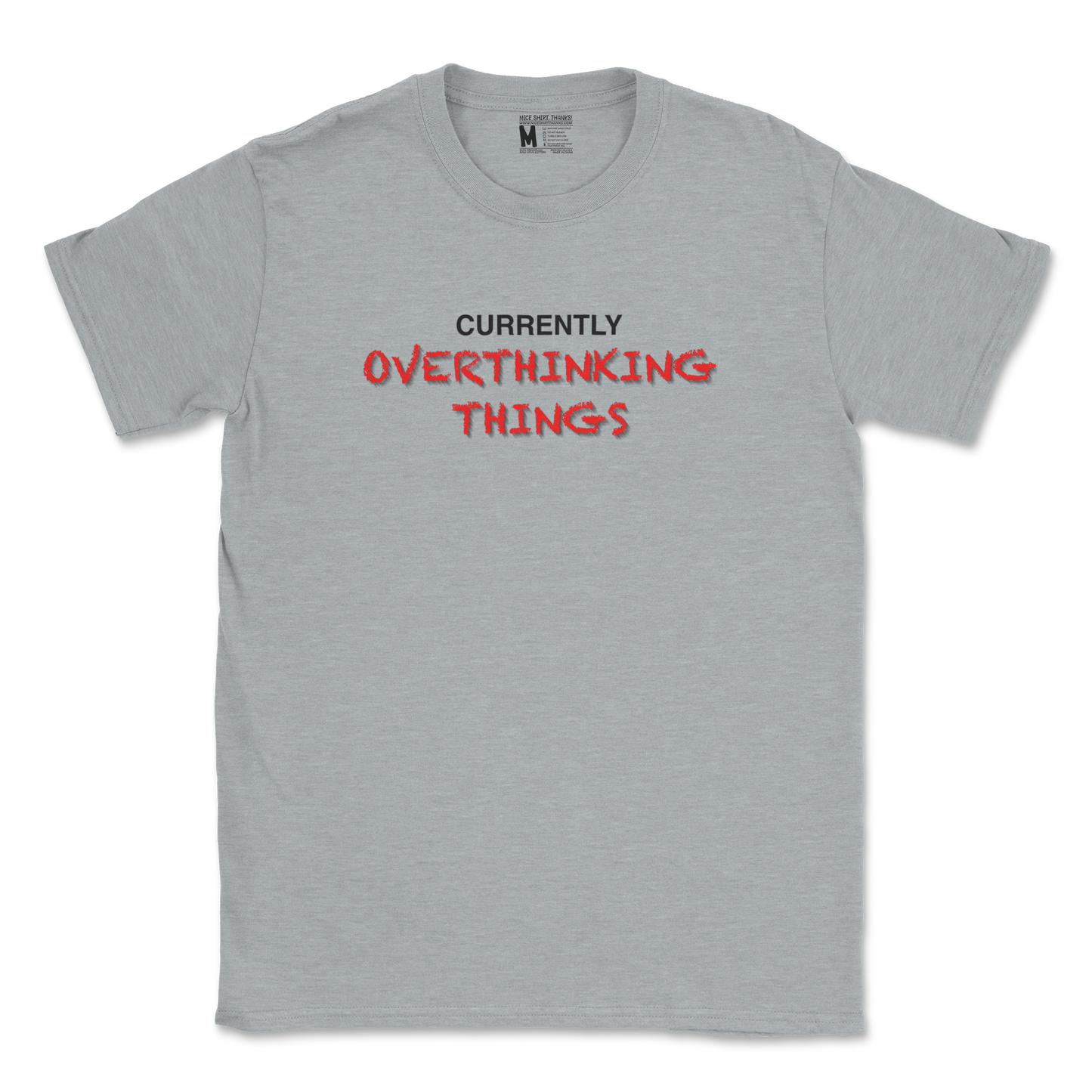 Gildan SoftStyle T-Shirt For Our Lil Overthinker in Sports Grey