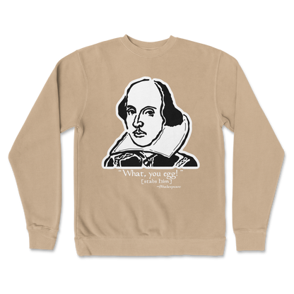 Independent Clothing Co. Crew Neck Shakespeare Quote  in Sandstone