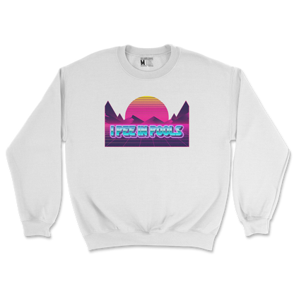 Gildan SoftStyle Crew Neck I Pee in Pools in White