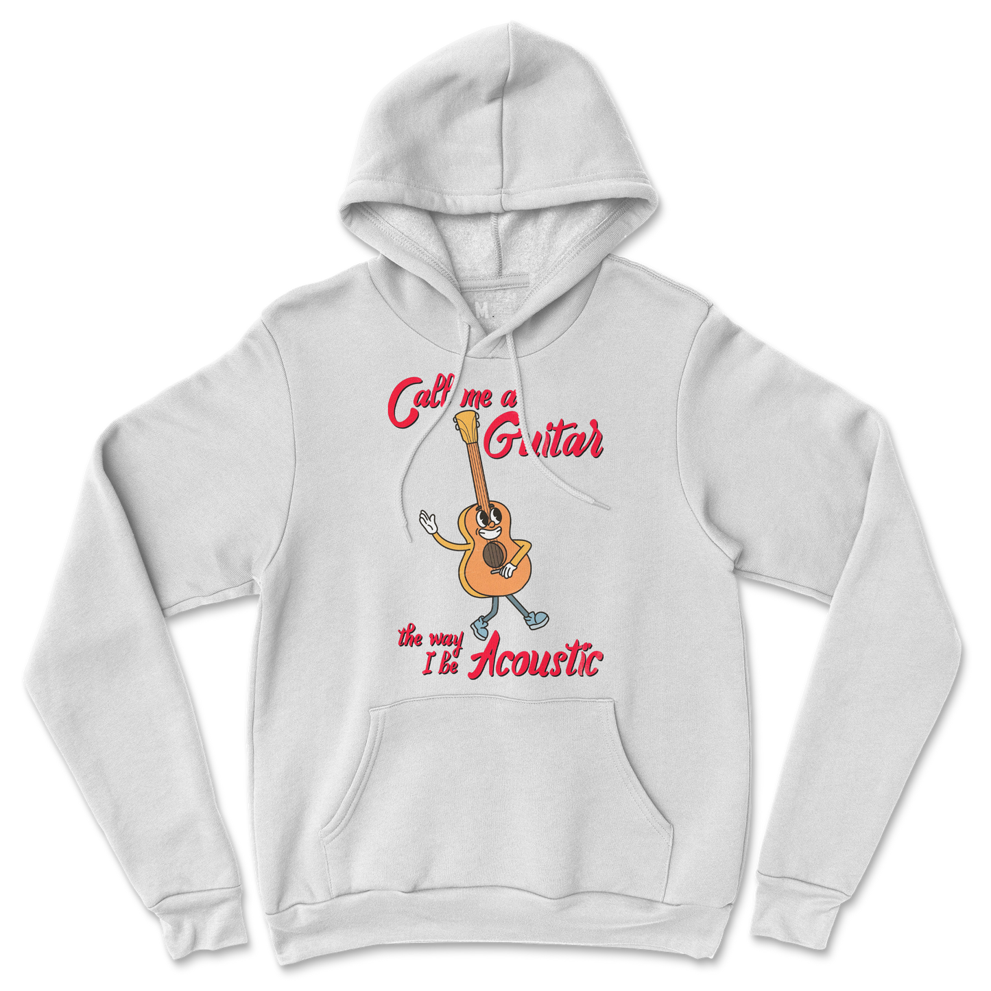 Gildan SoftStyle Hoodie I Do Be Acoustic  in White