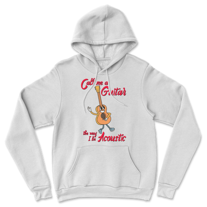 Gildan SoftStyle Hoodie I Do Be Acoustic  in White