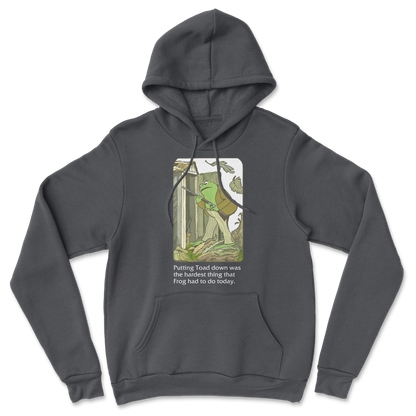 The Nice Shirt Hoodie Frog and Toad  in Black