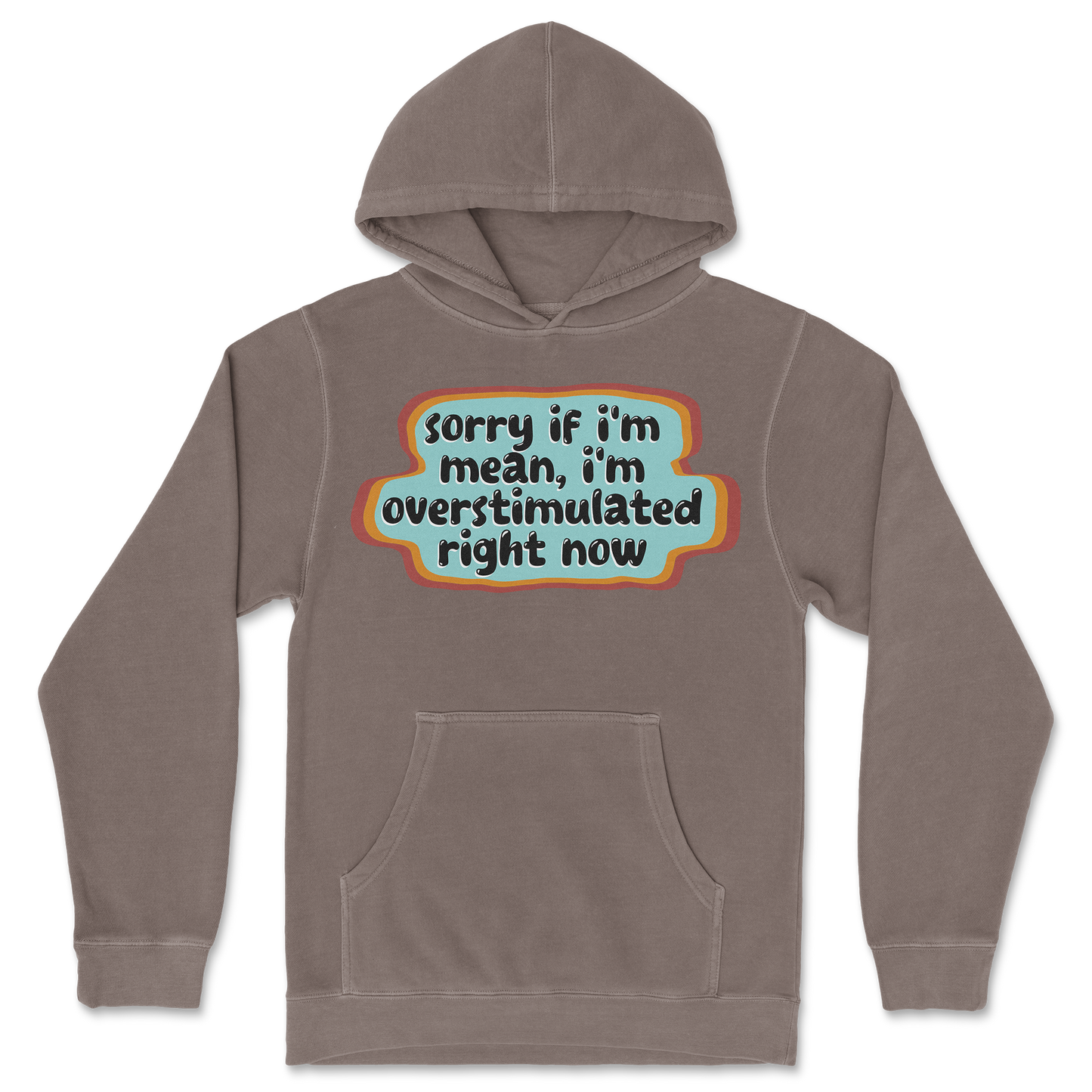 Independent Clothing Co. Hoodie Overstimulated in Clay