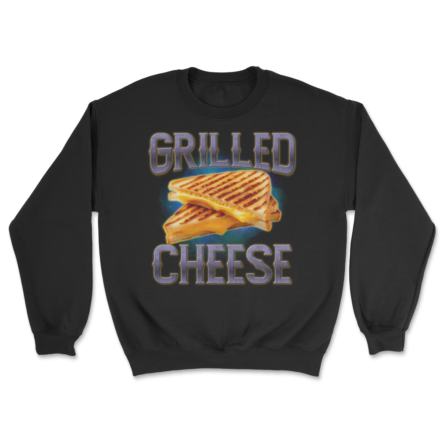 The Nice Shirt Crew Neck Grilled Cheese  in Black