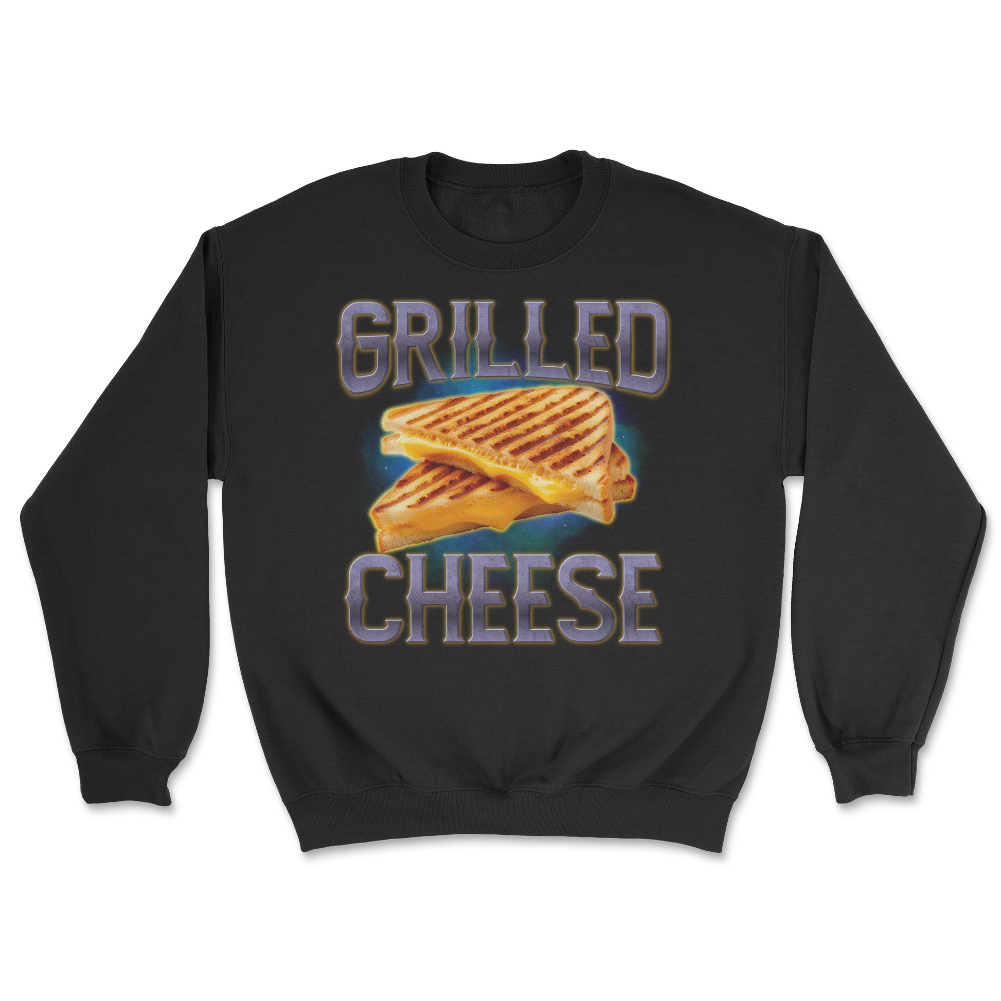 The Nice Shirt Crew Neck Grilled Cheese  in Black