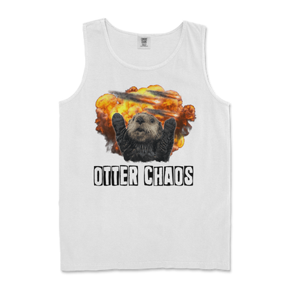 Comfort Colors Tank Top Otter Chaos in White