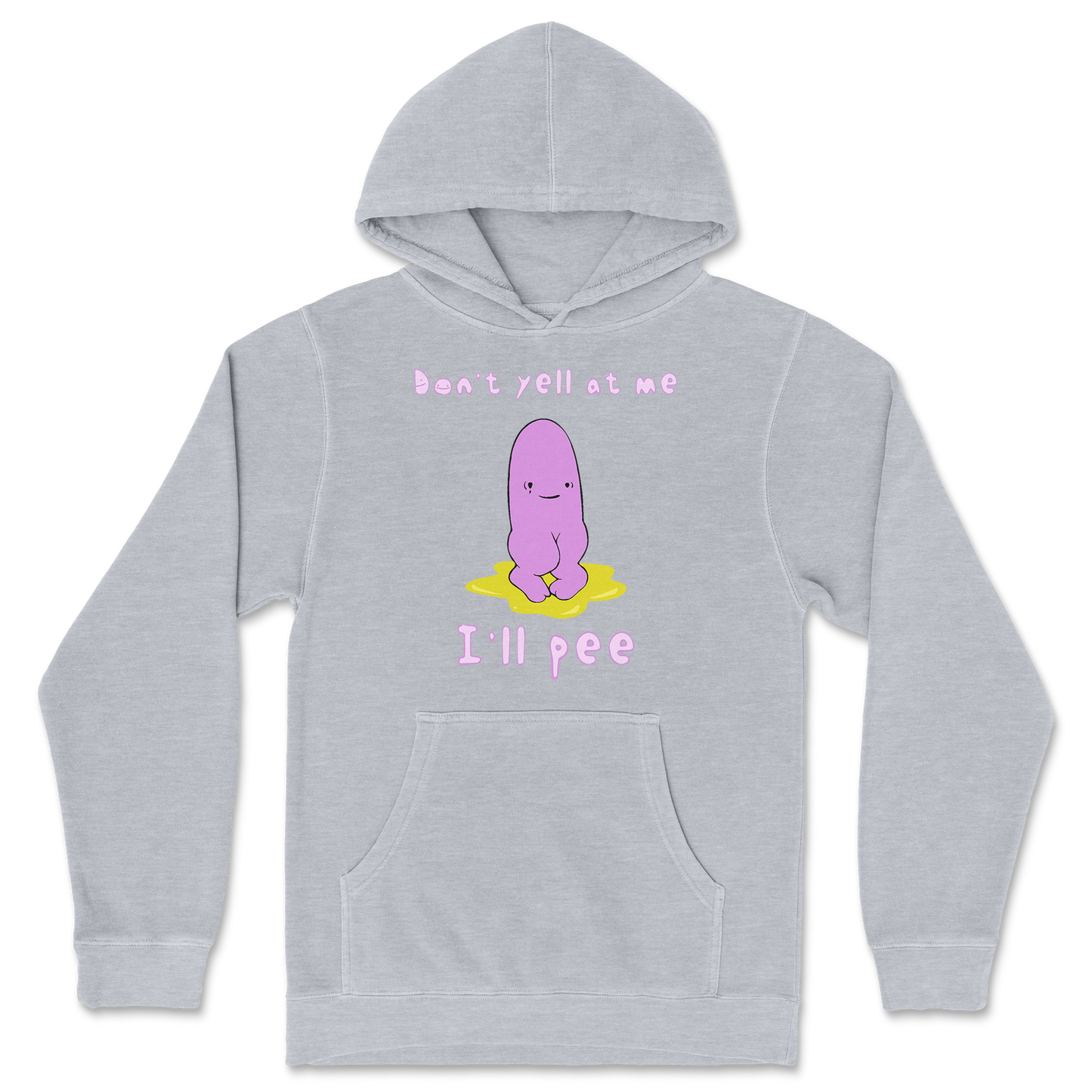 Independent Clothing Co. Hoodie Dont Yell 2 in GreyHeather