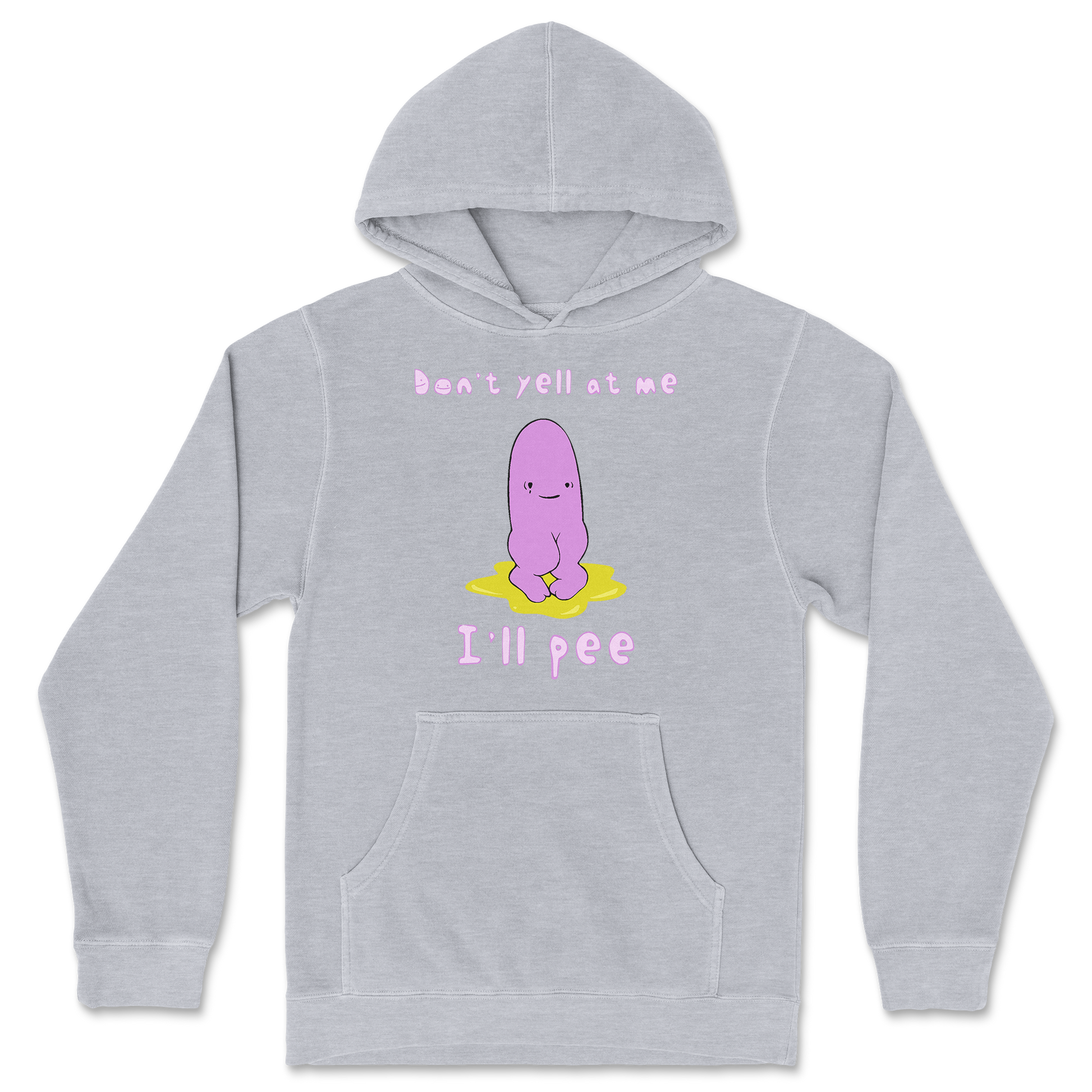 Independent Clothing Co. Hoodie Dont Yell 2 in GreyHeather