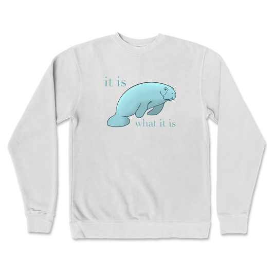 Independent Clothing Co. Crew Neck Manatee in White