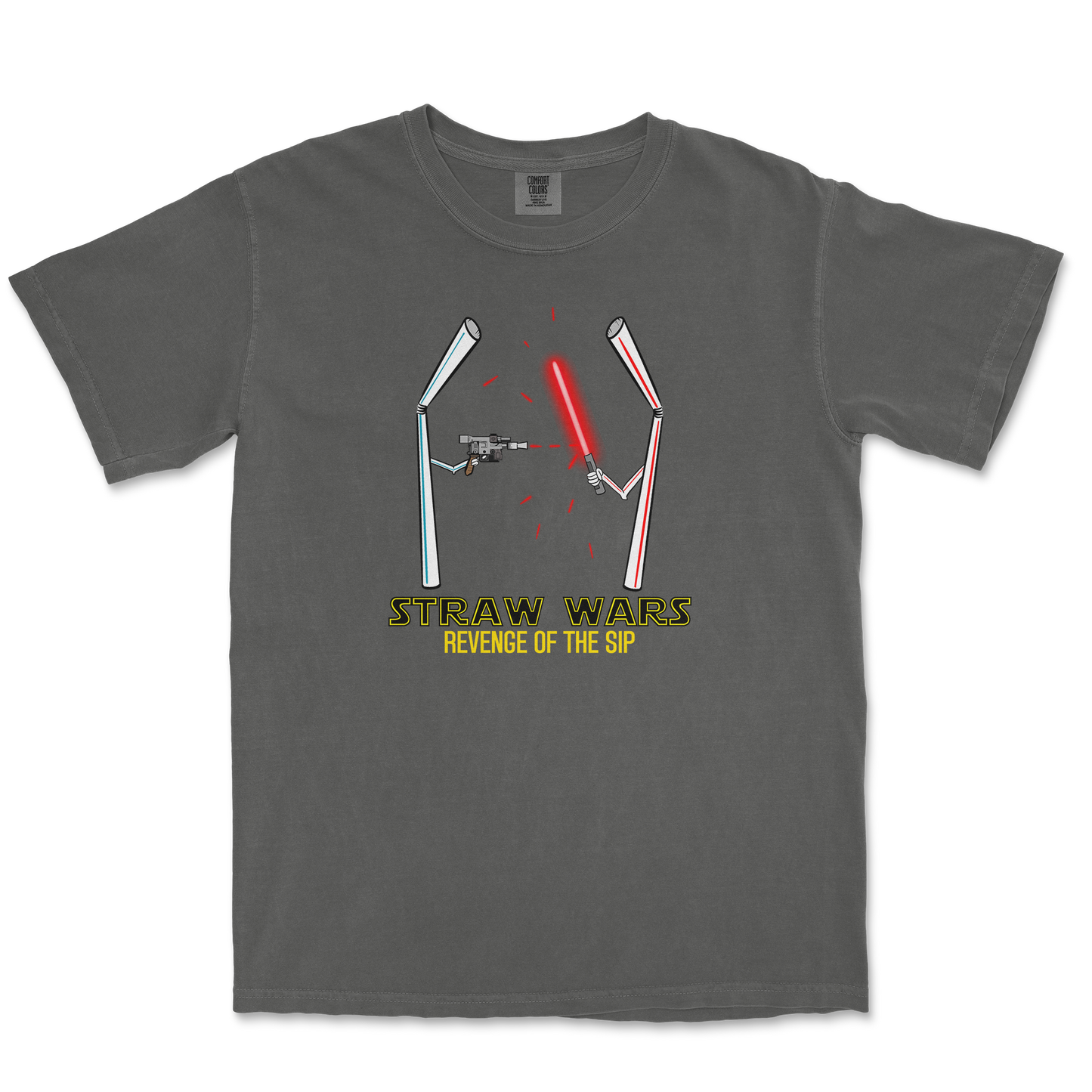 Comfort Colors T-Shirt Straw Wars in Pepper