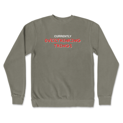 Independent Clothing Co. Crew Neck For Our Lil Overthinker in Army