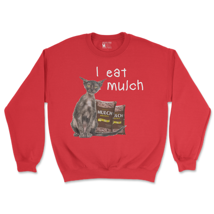 Gildan SoftStyle Crew Neck I Eat Mulch in Red