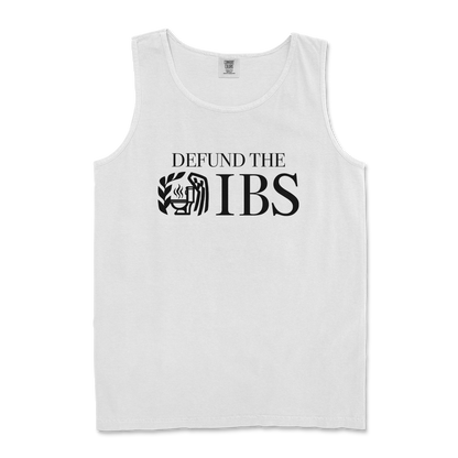 Comfort Colors Tank Top Defund The IBS in White