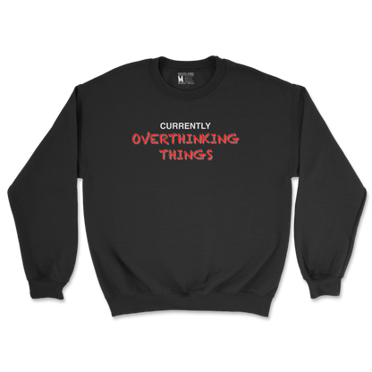 Gildan SoftStyle Crew Neck For Our Lil Overthinker in Black