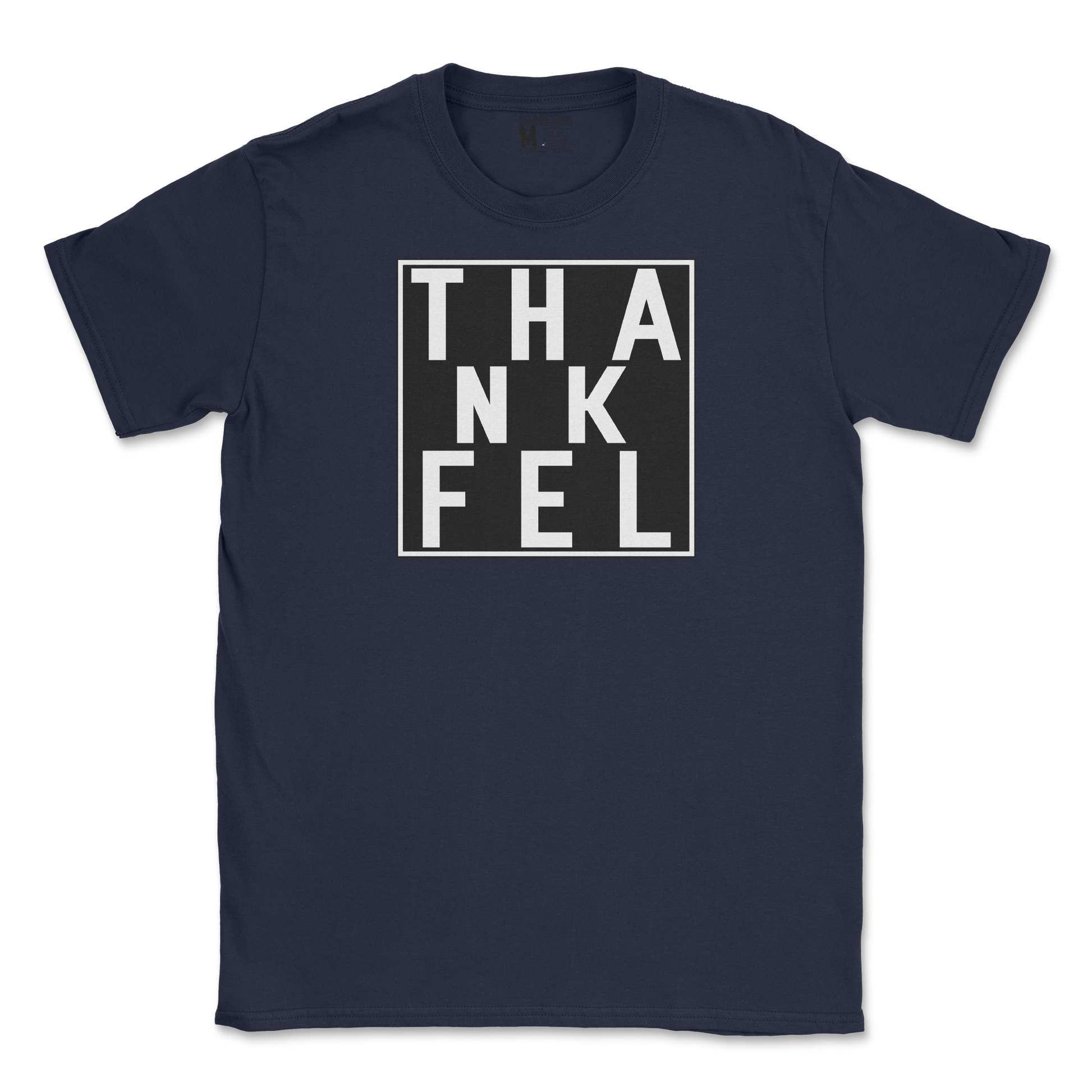 Gildan SoftStyle T-Shirt THANKFEL in Navy