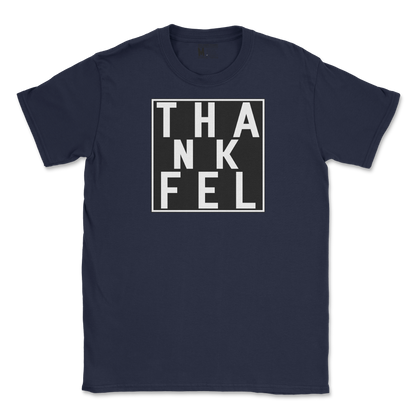 Gildan SoftStyle T-Shirt THANKFEL in Navy