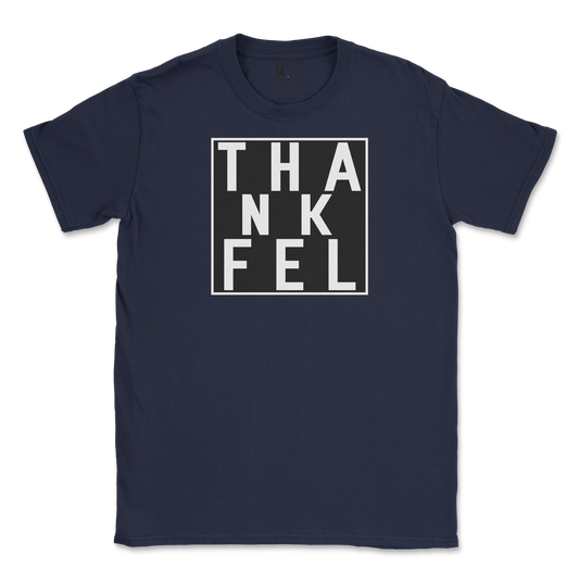 Gildan SoftStyle T-Shirt THANKFEL in Navy