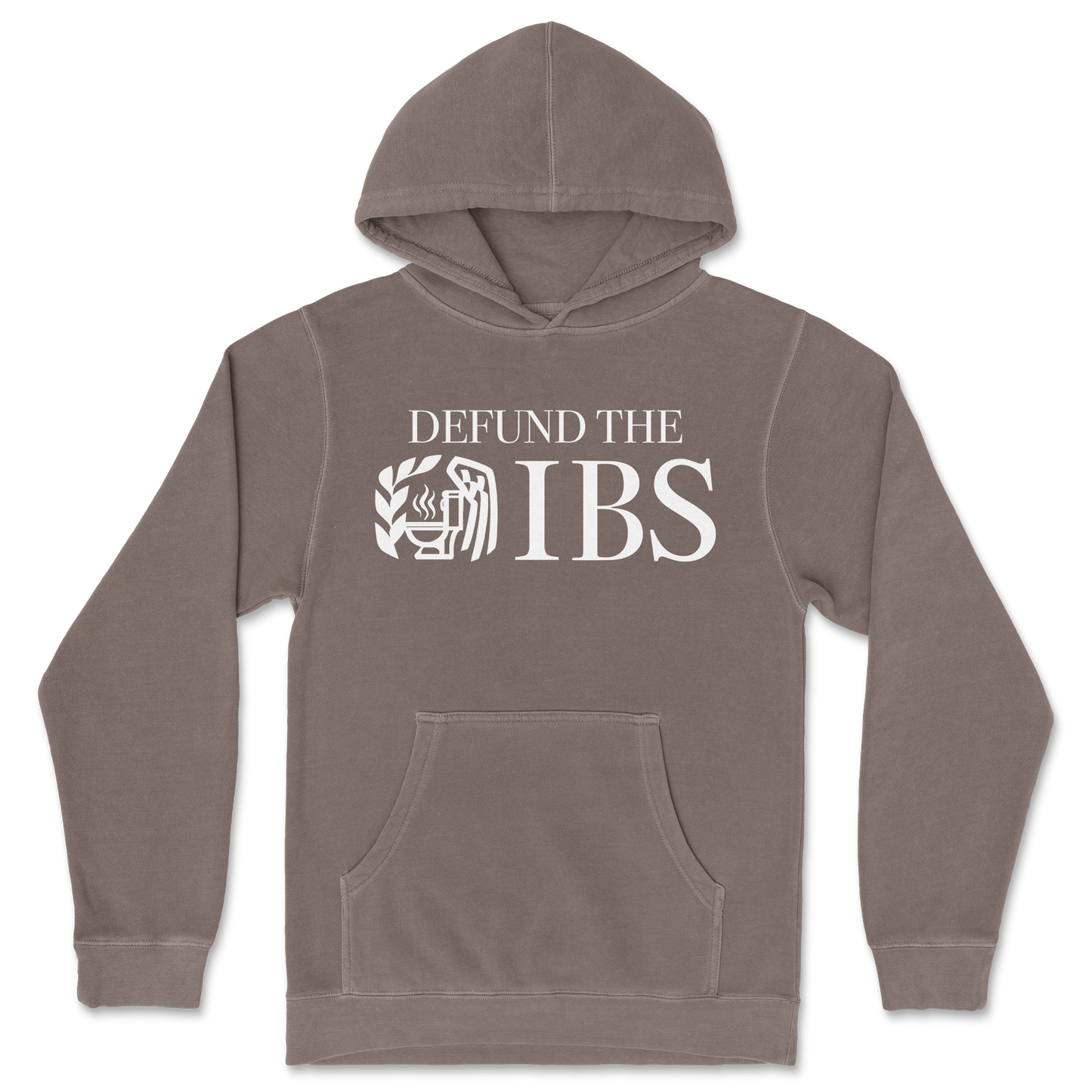 Independent Clothing Co. Hoodie Defund The IBS in Clay