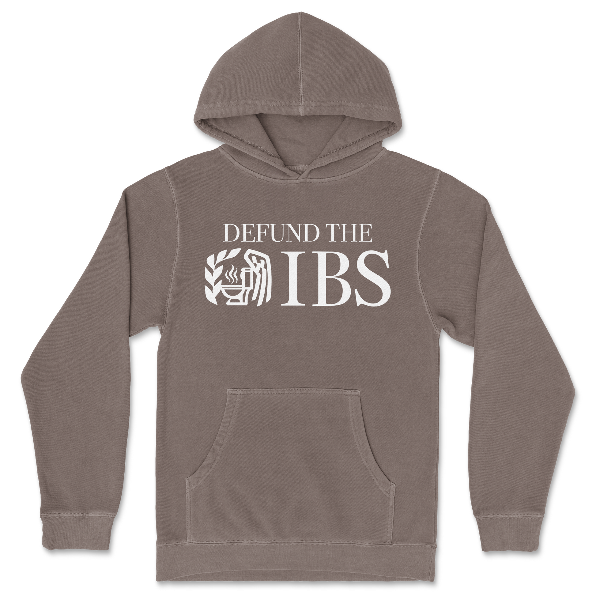 Independent Clothing Co. Hoodie Defund The IBS in Clay