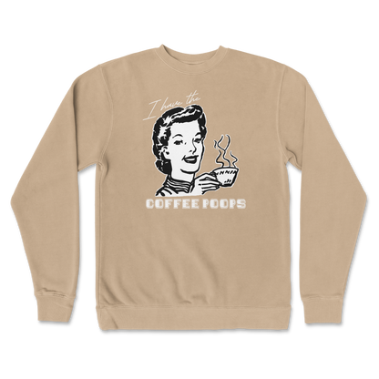 Independent Clothing Co. Crew Neck Coffee Poops  in Sandstone