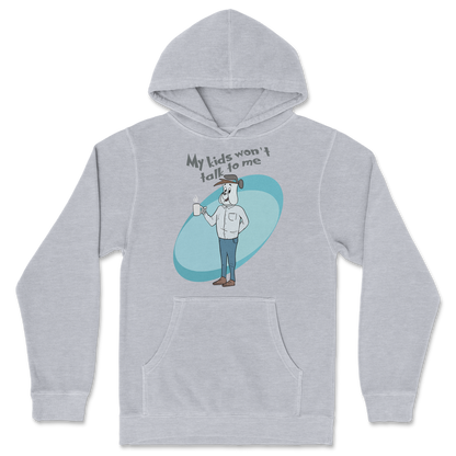 Independent Clothing Co. Hoodie My Kids Wont Talk To Me in GreyHeather