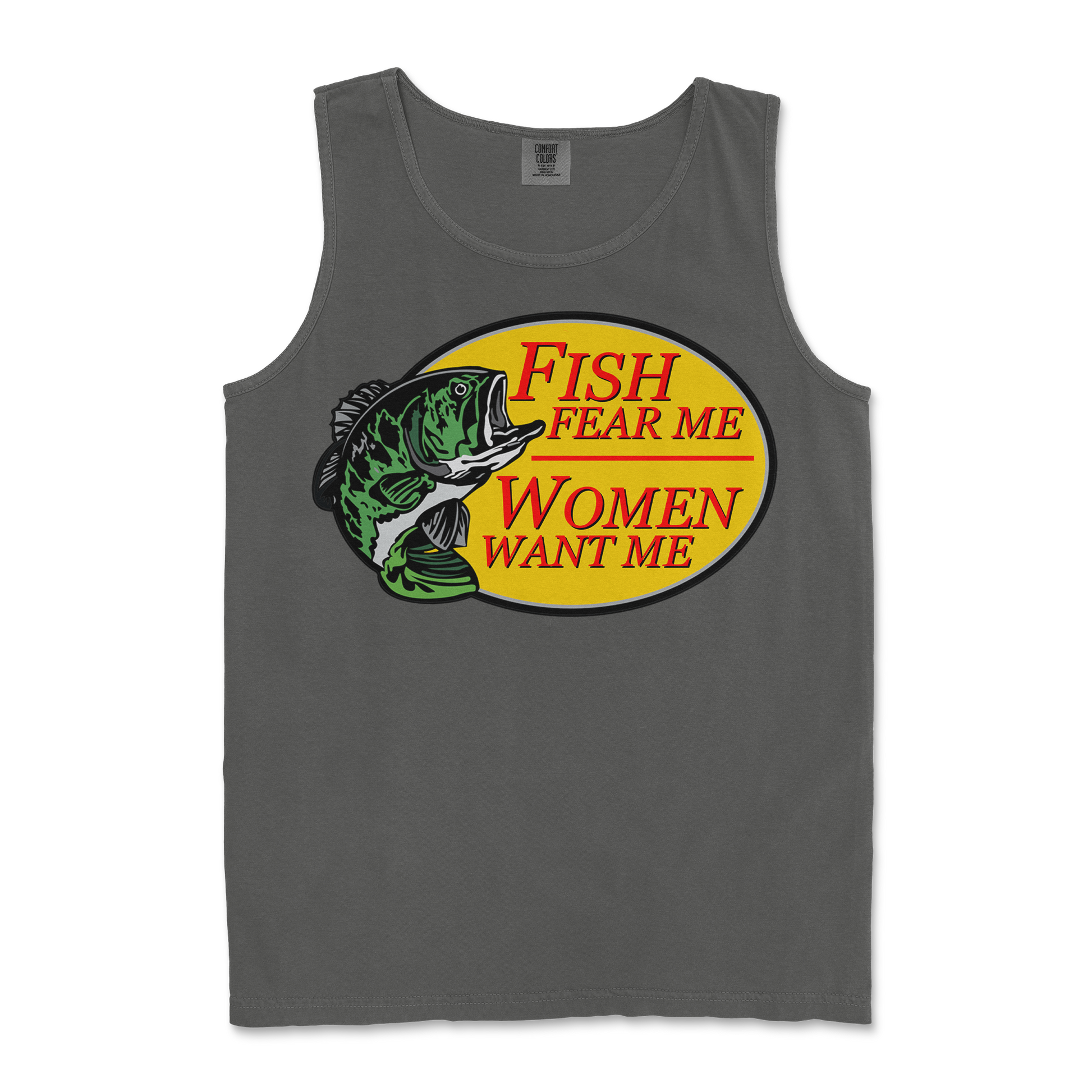 Comfort Colors Tank Top For The Fishermen in Pepper