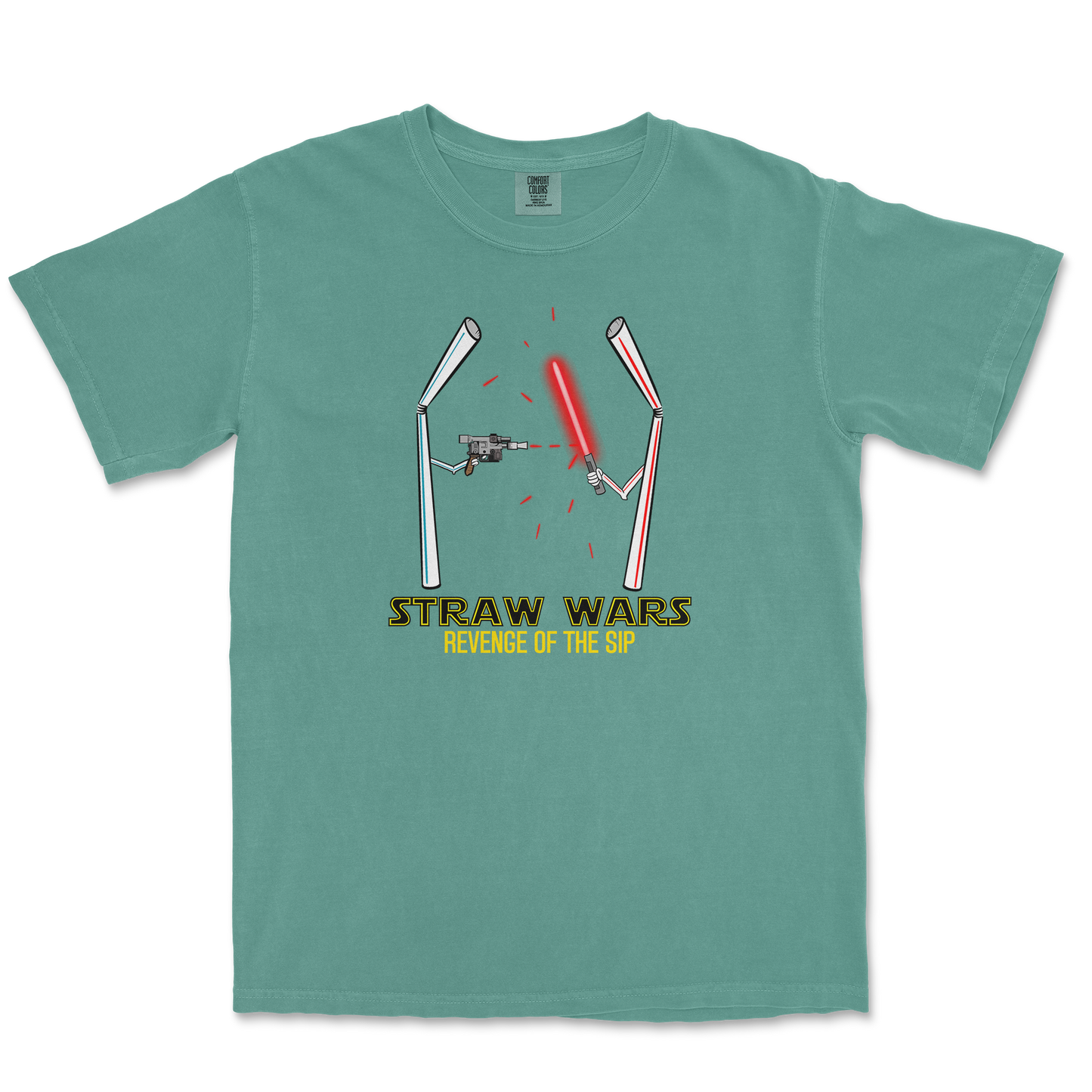 Comfort Colors T-Shirt Straw Wars in LightGreen