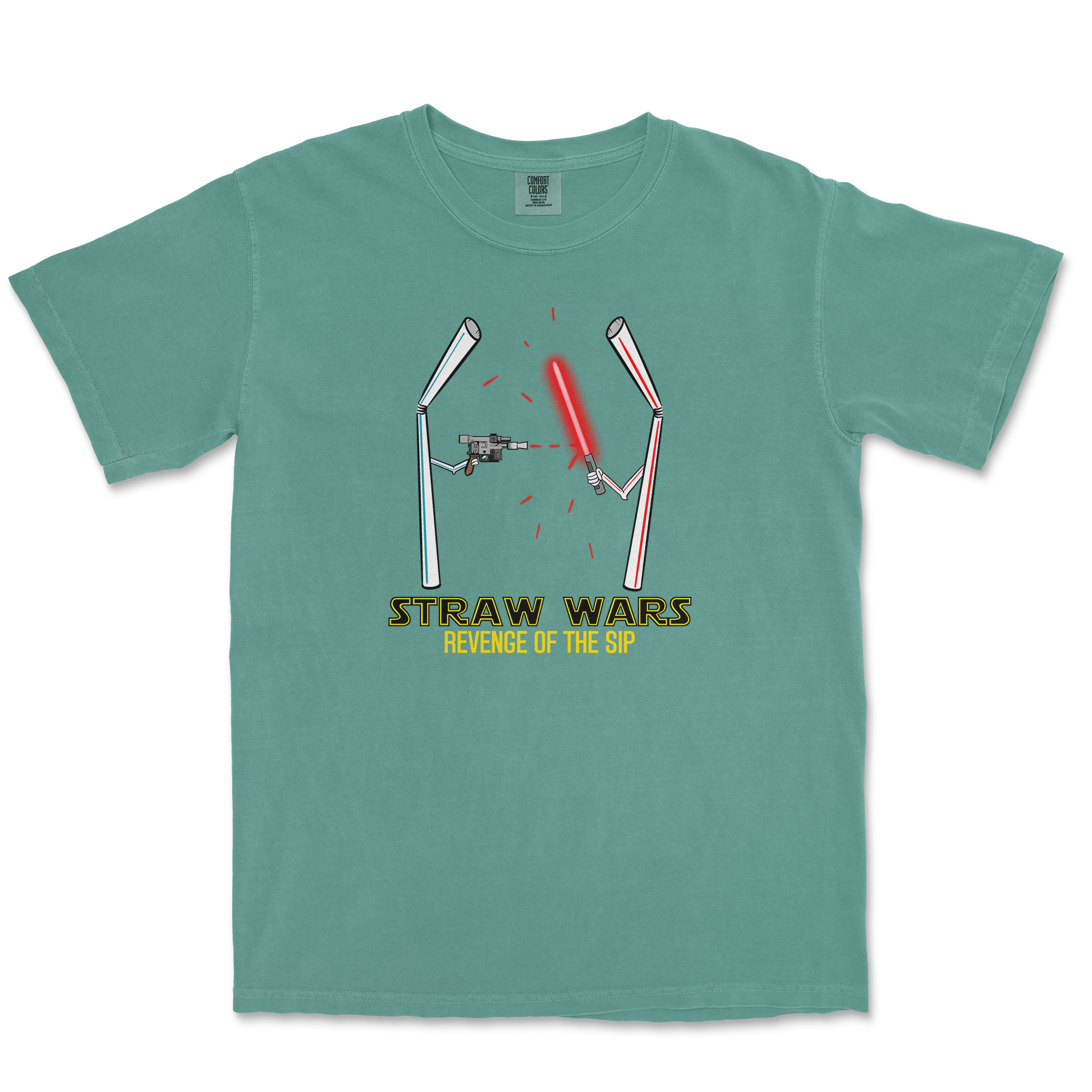 Comfort Colors T-Shirt Straw Wars in LightGreen