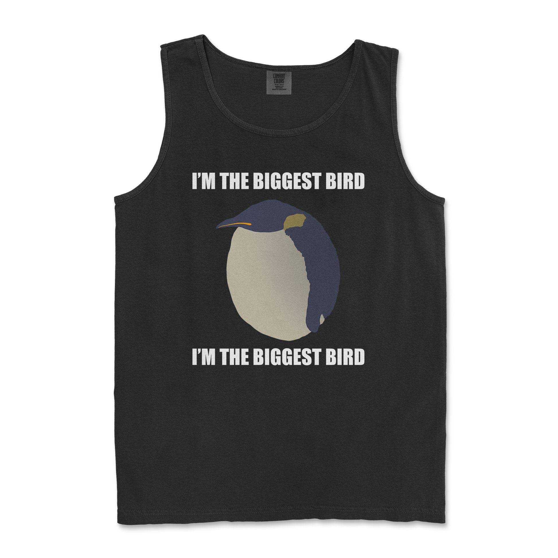 Comfort Colors Tank Top I Am The Biggets Bird in Black