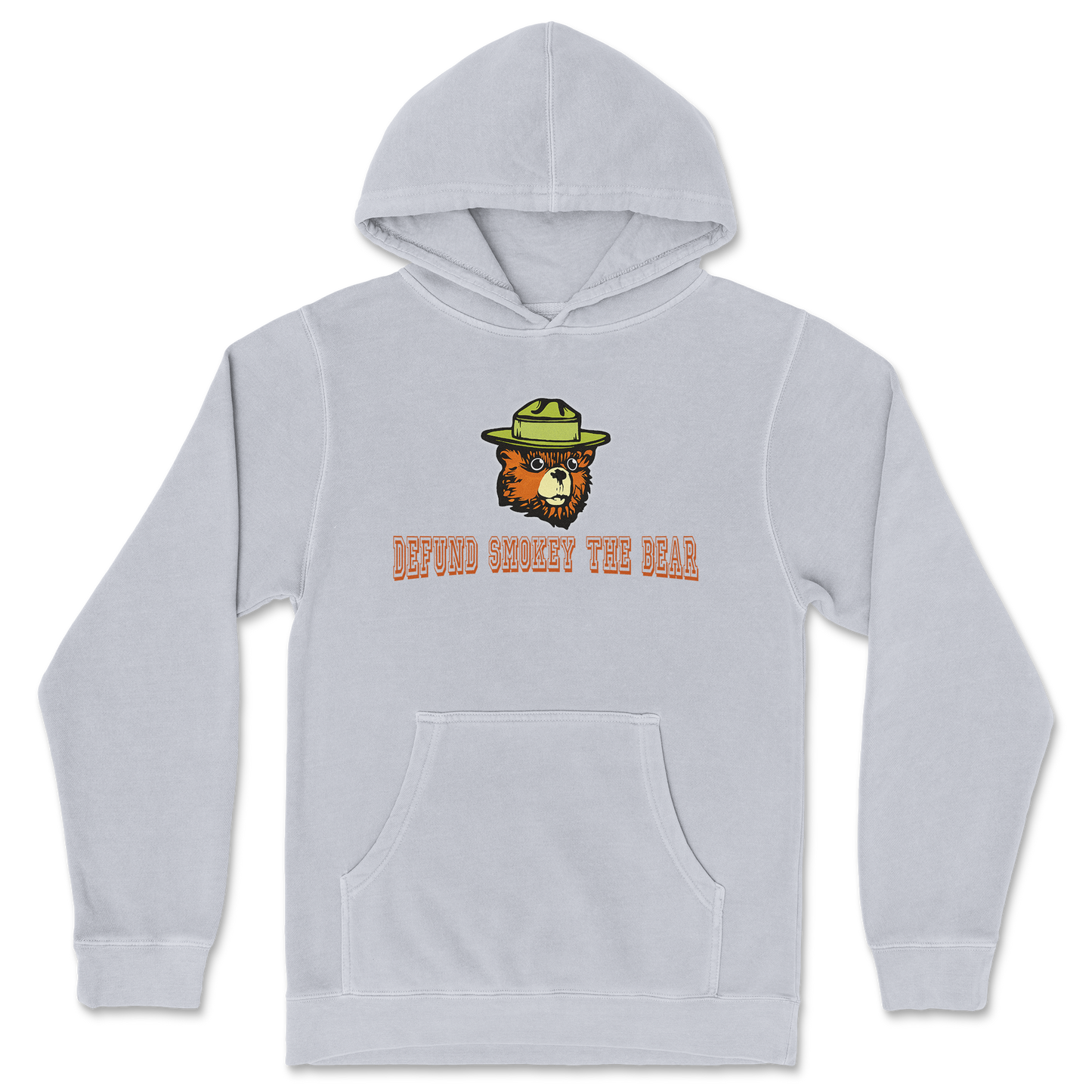 Independent Clothing Co. Hoodie Defund Smokey Bear in Grey Heather