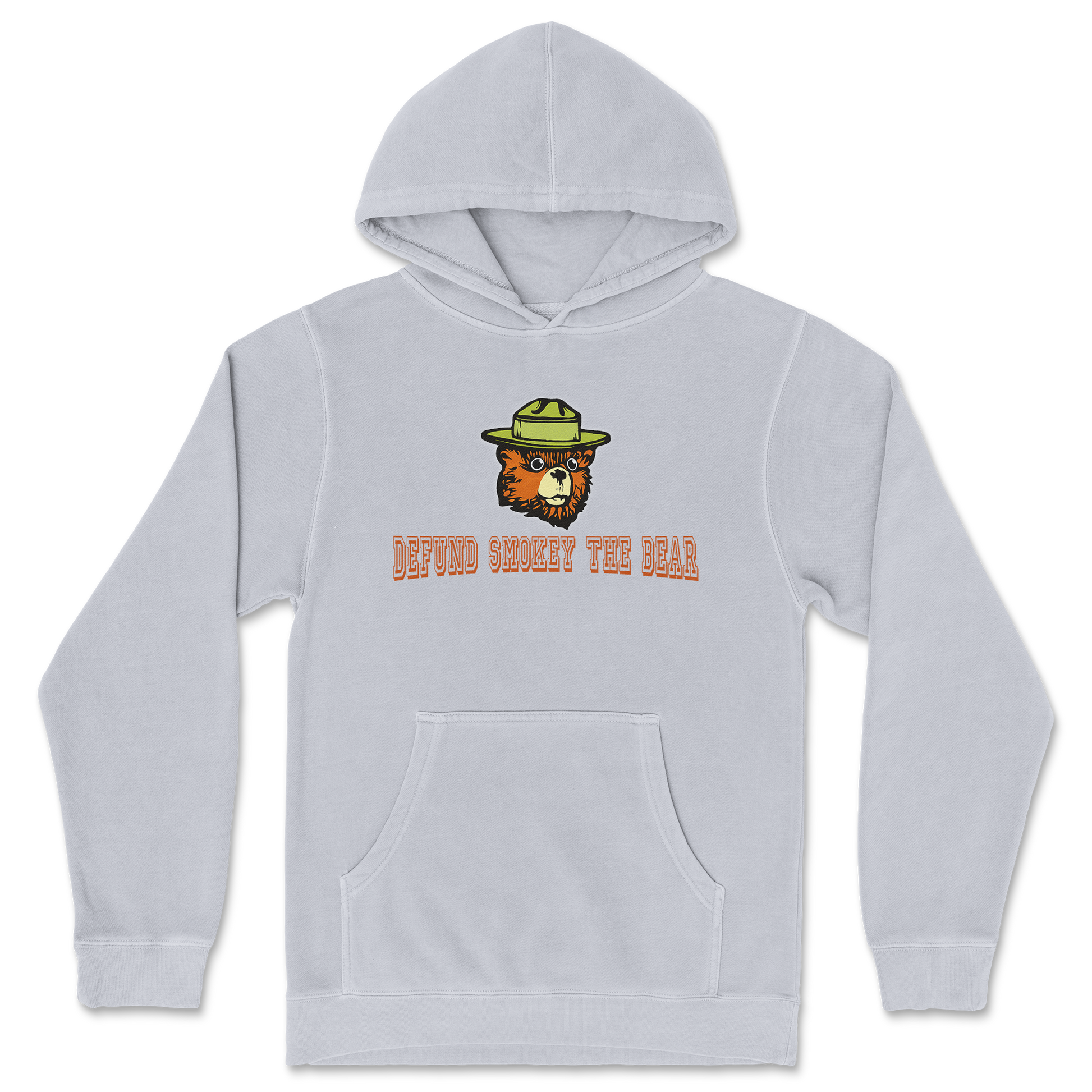 Independent Clothing Co. Hoodie Defund Smokey Bear in Grey Heather