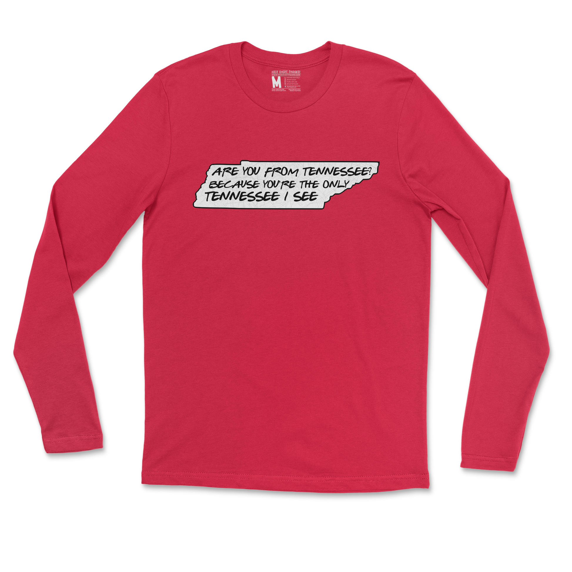 Gildan SoftStyle Long Sleeve Tennessee in Red