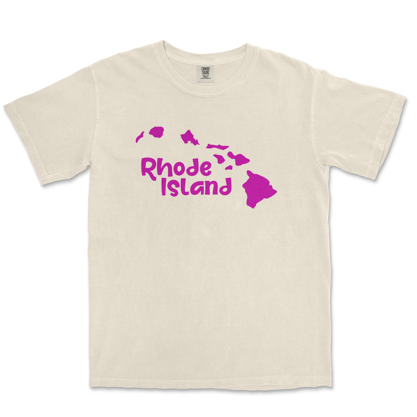 Comfort Colors T-Shirt Rhode Island in Ivory