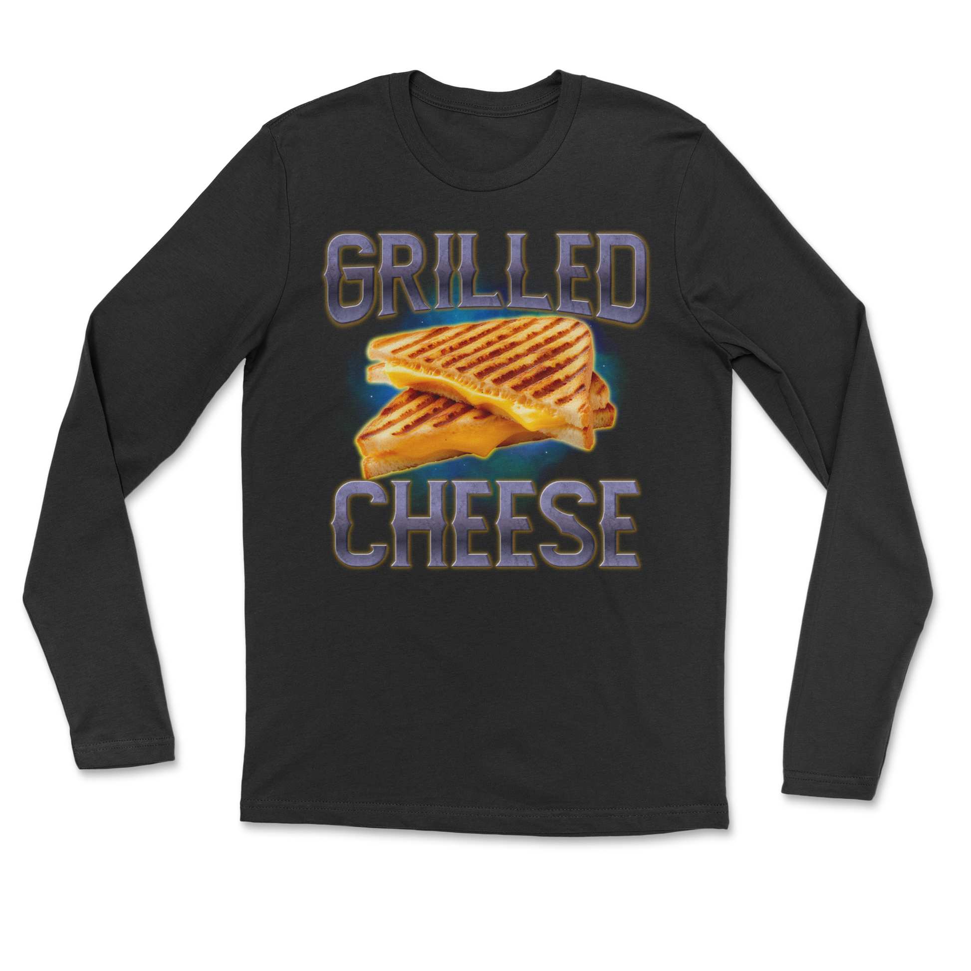 The Nice Shirt Long Sleeve Grilled Cheese  in Black