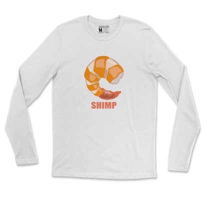 Gildan SoftStyle Long Sleeve Shimp in White