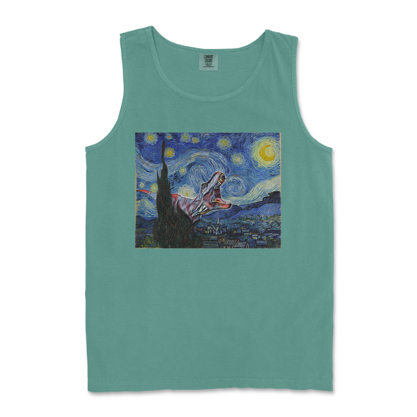 Comfort Colors Tank Top Van Gogh but Cooler in LightGreen