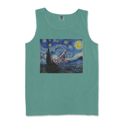 Comfort Colors Tank Top Van Gogh but Cooler in LightGreen