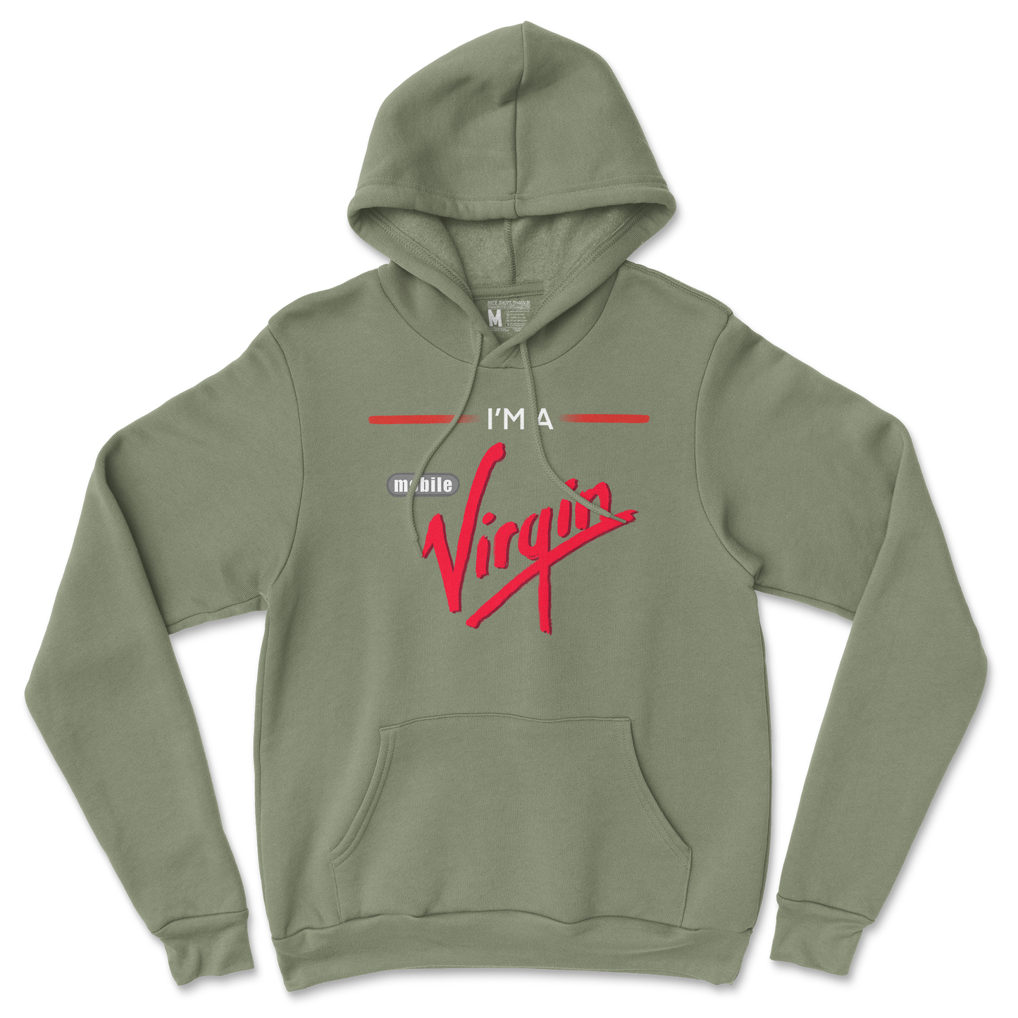 Gildan SoftStyle Hoodie Mobile Virgin in Military Green