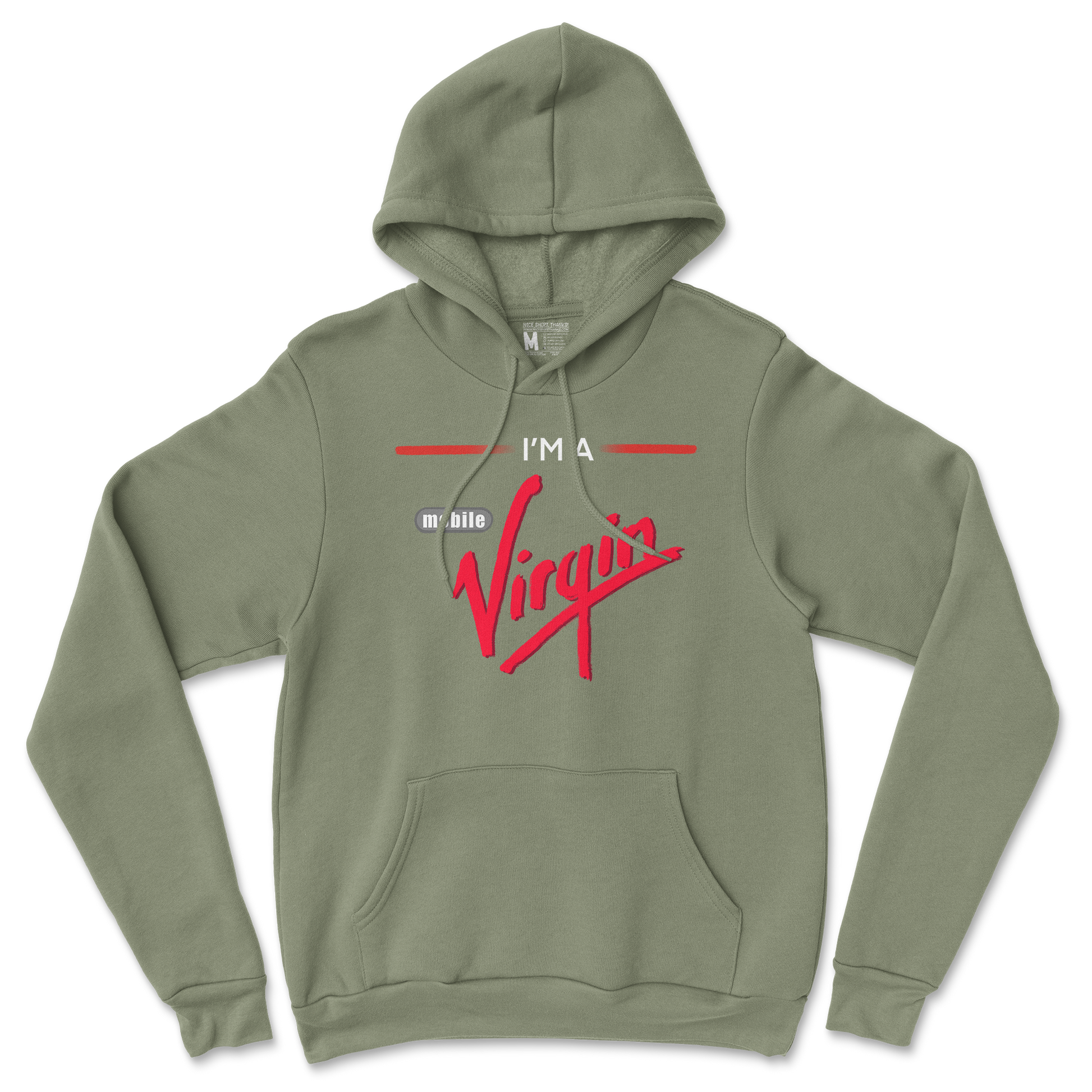 Gildan SoftStyle Hoodie Mobile Virgin in Military Green