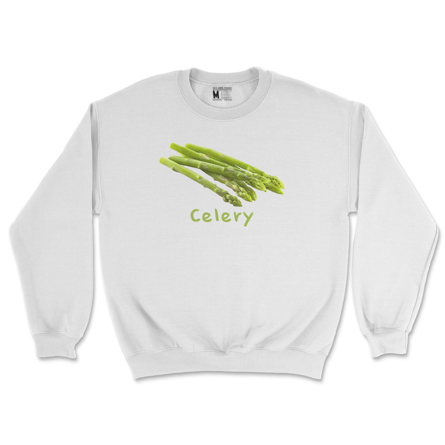 Gildan SoftStyle Crew Neck Celery in White