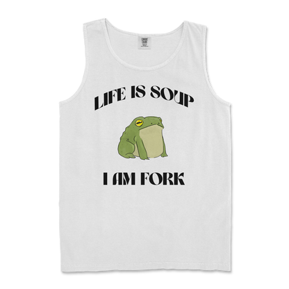 Comfort Colors Tank Top Life is Soup in White