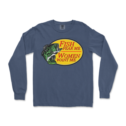 Comfort Colors Long Sleeve For The Fishermen in Midnight