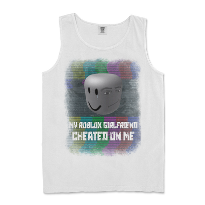 Comfort Colors Tank Top Roblox GF in White