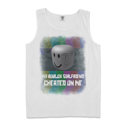 Comfort Colors Tank Top Roblox GF in White