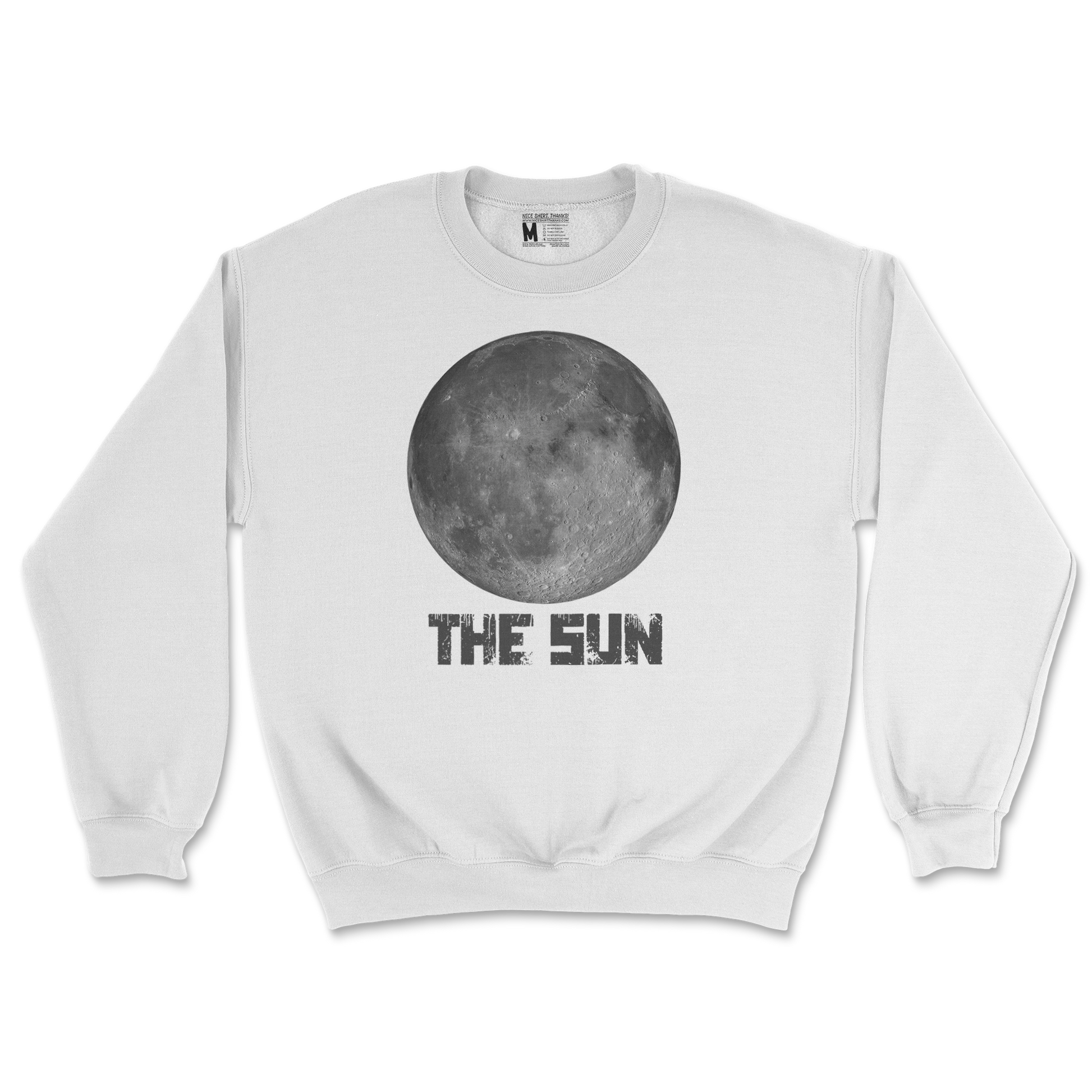 Gildan SoftStyle Crew Neck The Sun in White